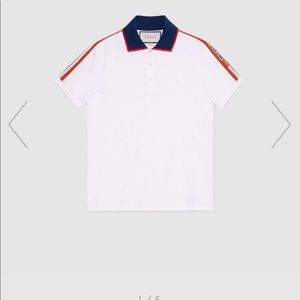 100% authentic gucci stripe polo shirt